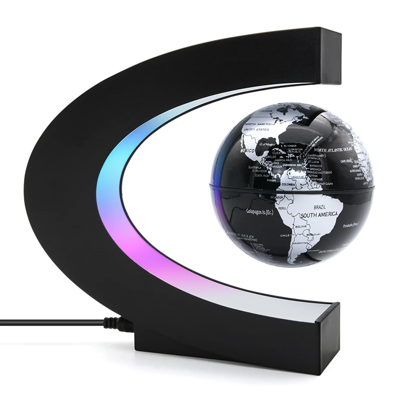 Magnetic Levitation Globe Night Light Floating World Map Ball Lamp Cool Lighting Office Home Decoration Terrestrial Globe  lamp