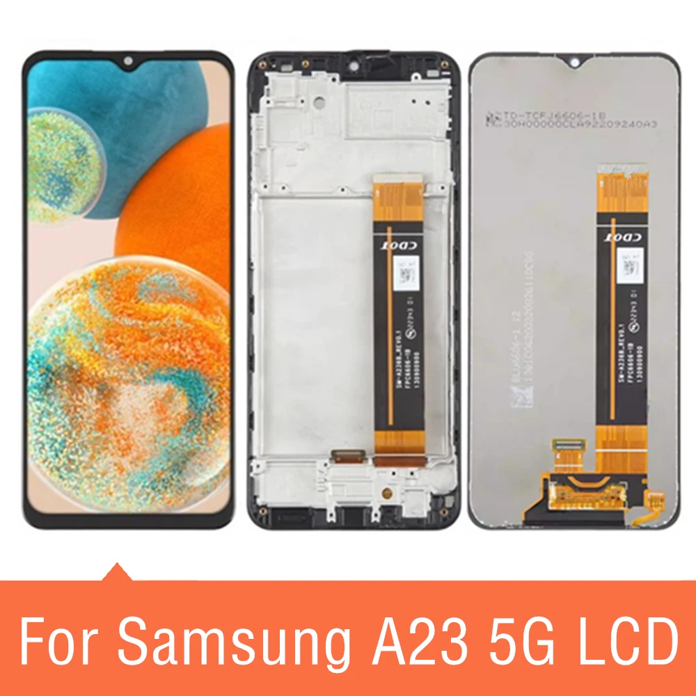 

Screen for Samsung Galaxy A23 5G A236U A236B Lcd Display Digital Touch Screen with Frame for Samsung A23 5G Screen Replacement
