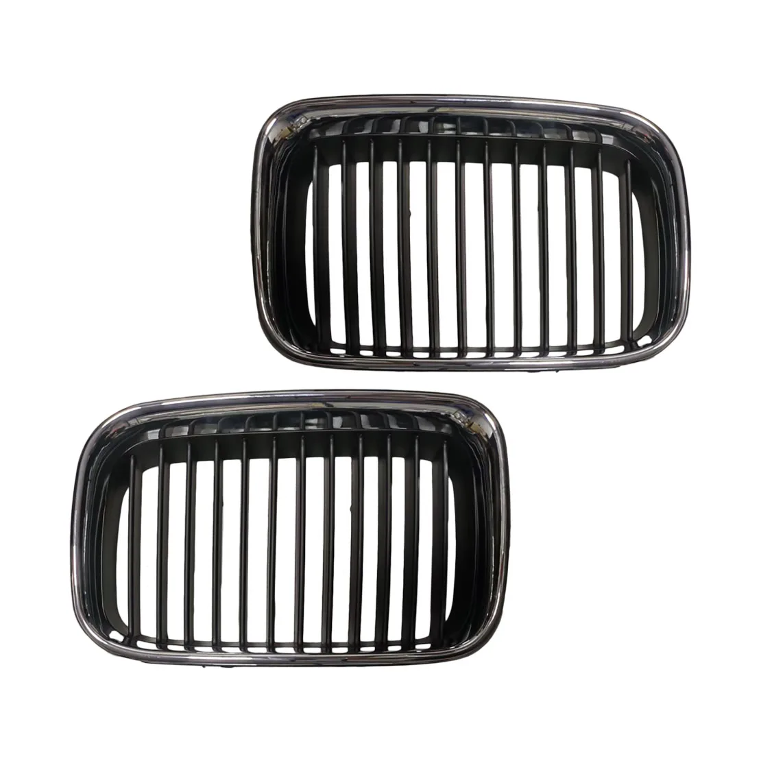 1 Pair Front Hood Bumper Kidney Grille Grill 51138122237 51138122238 Fit for BMW E36 318is 325i M3 Coupe 1992 1993 1994-1997