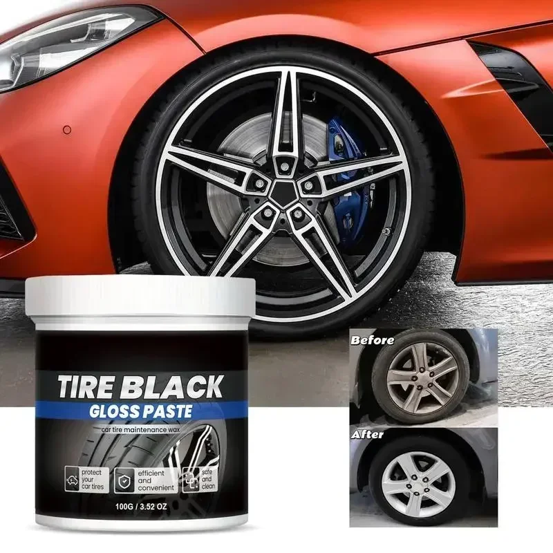 

Tire Cleaner And Shine 100g Shine Mild Tire Protectant Cream Effective Rust Remove Tire Maintenance Supplies For Trunk Vehicle