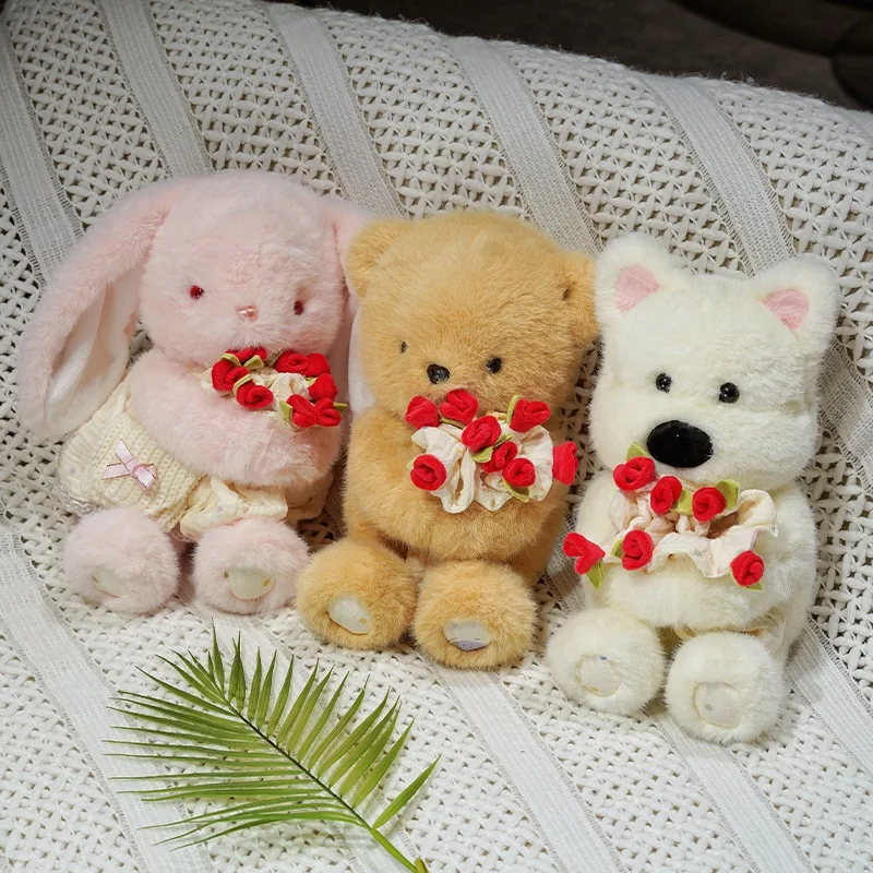 

Soft Rose Plush Pillow Funny Cute Home Decor Gift for Women Non-Slip Bottom Cushion for Sofa Bed Office Seat Machine Washable