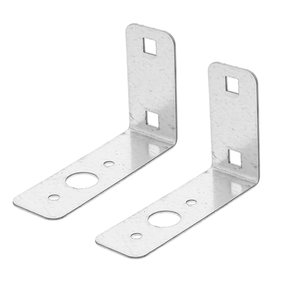 2Pcs Galvanized L Shape Trailer Tail Light Brackets Mounting Holders for Boat Utility Trailer Rv Running Light Accessories