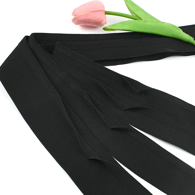 

2-10Yards 25-50mm Y-shaped Nylon Elastic Band Double-edge Velvet Pants Waist Stretch Ribbon Garment Decor DIY Sewing Accessories