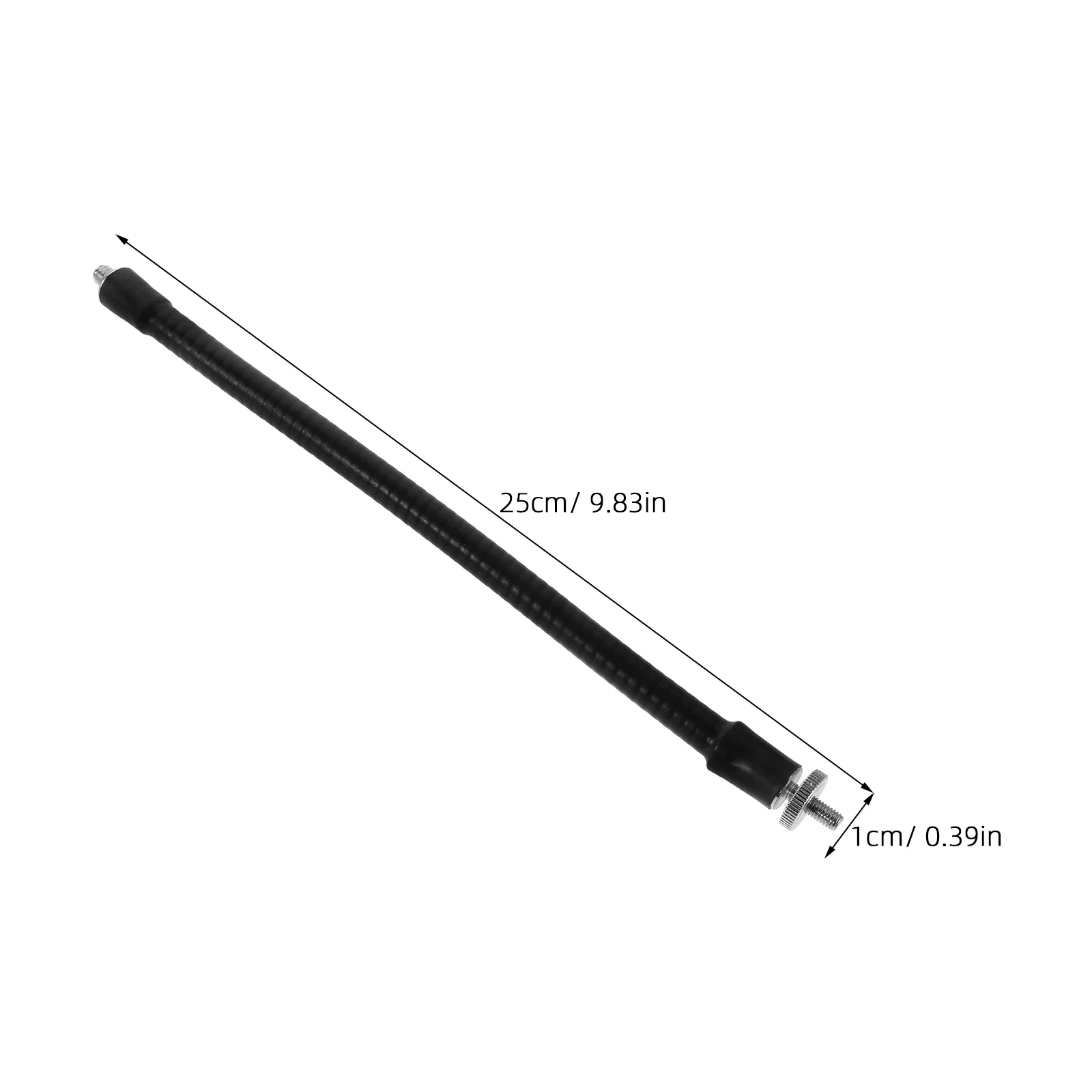 Metal Microphone Gooseneck Extension Rod 360° Adjustable Bendable Mic Holder For Live Streaming Studio Recording M5 To 1/4