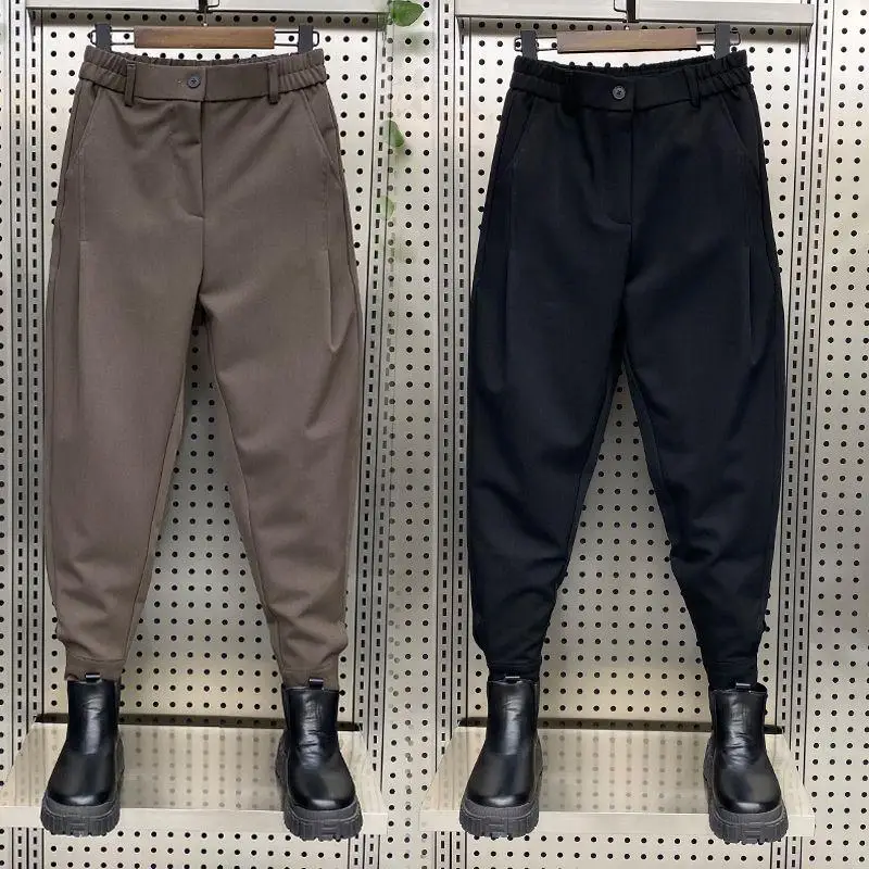 

Свободные повседневные брюки Harlan, мужские брюки больших размеров 200, спортивные брюки West с цветными манжетами, брюки очень большого размера