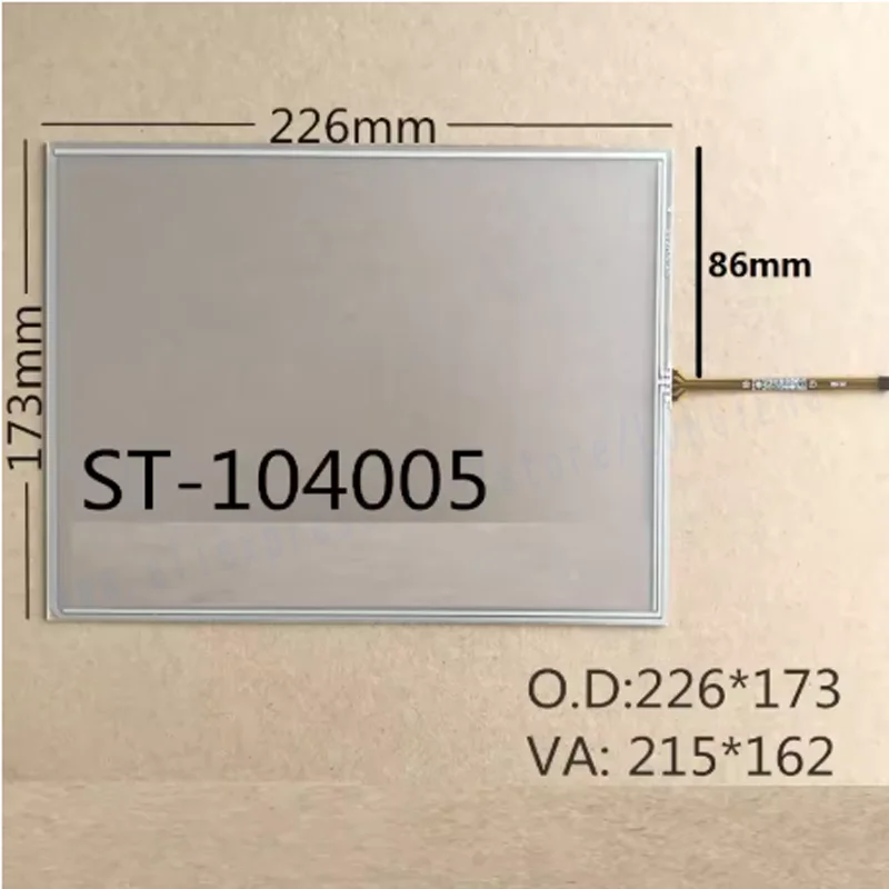 225*173 New 10.4 Inch Touch Screen ST-104004 ST-104005 4 Wire Resistive Touch Panel For AMT9509 9509B Touchscreen