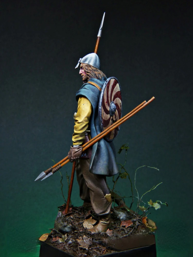 1/24 Resin Figure Assembled Model Kit Ancient Military Hobby Miniature Vikings Warrior Unassembled and Unpainted Free Shipping