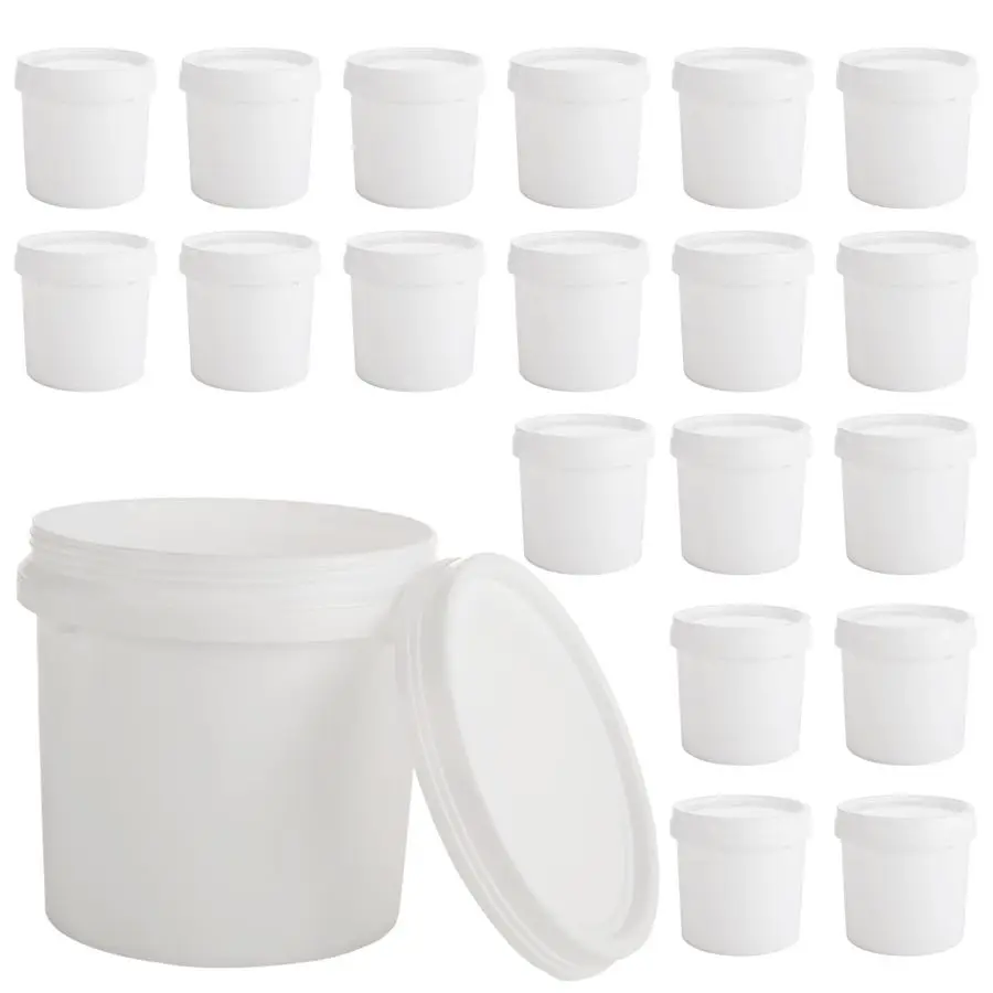 

Pack Paint Buckets for Painting Empty Paint Cans Quart Plastic Paint Containers with Lids 2 Pint Plastic Paint Can 1 4 Gallon Pa