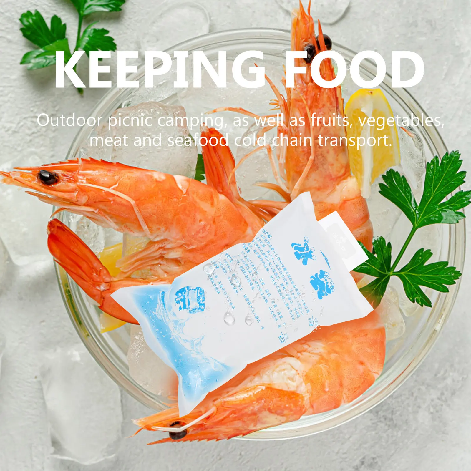 10Pcs Rapid Cooling Ice Bags Water-Filled Reusable Fresh Keeping Ice Packs for Home Outdoor Picnic Camping Cold Chain Transport