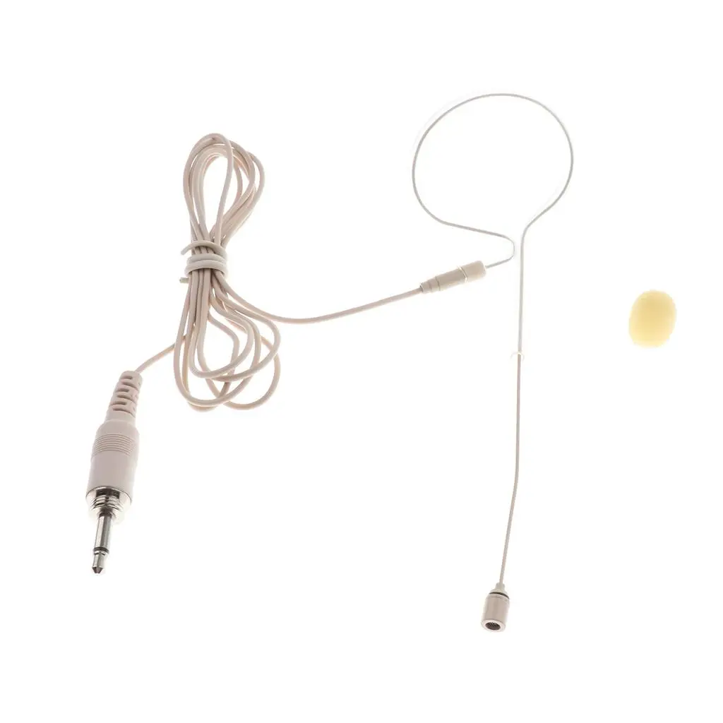 Headset Microphone Skin Color Single Earhook Studio Condenser Mic Wireless for Online Teaching Speech Applications