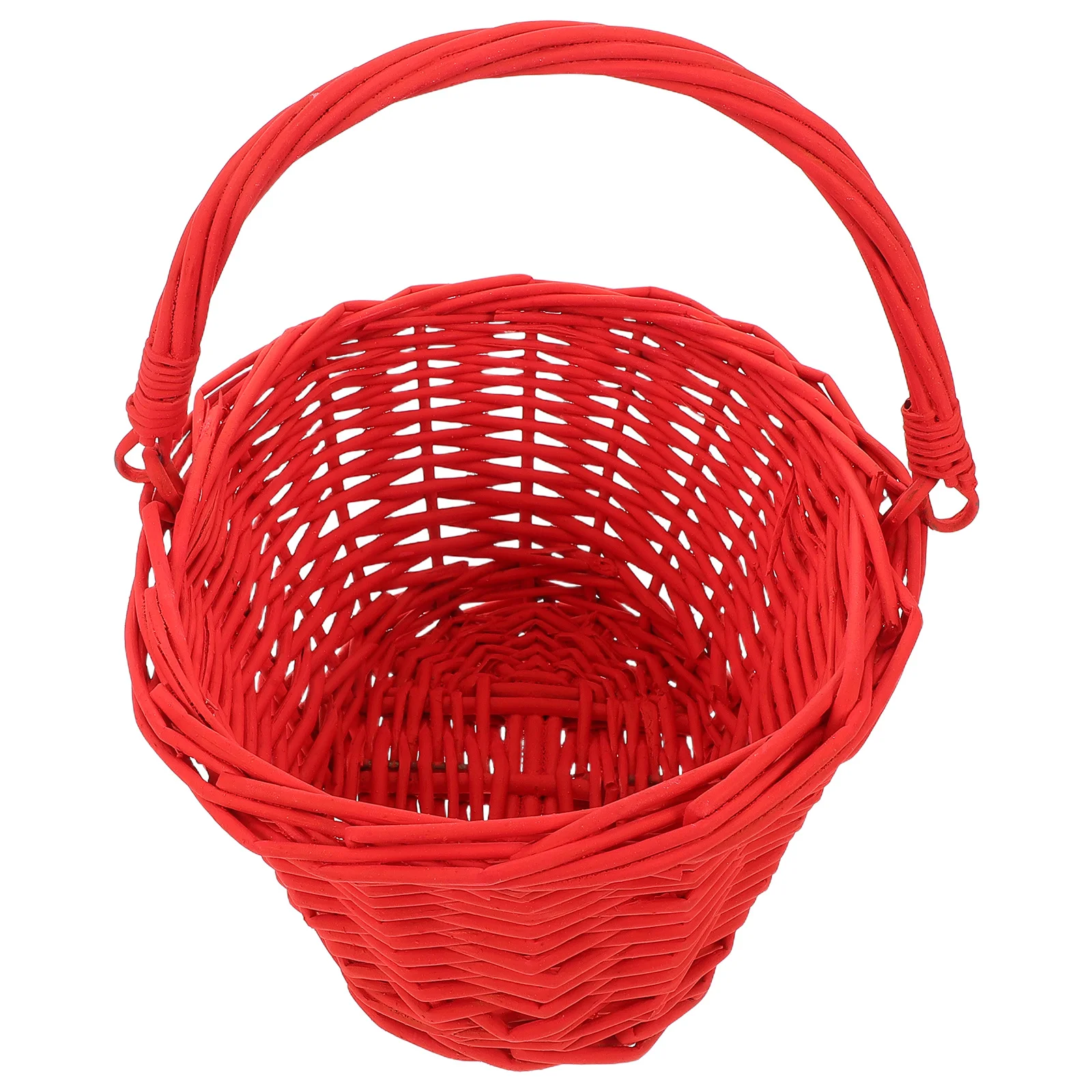 

Multifunctional Handwoven Wicker Basket Oval Willow Fruit Vegetable Organizer Storage Picnic Garden Gathering Basket with Handle