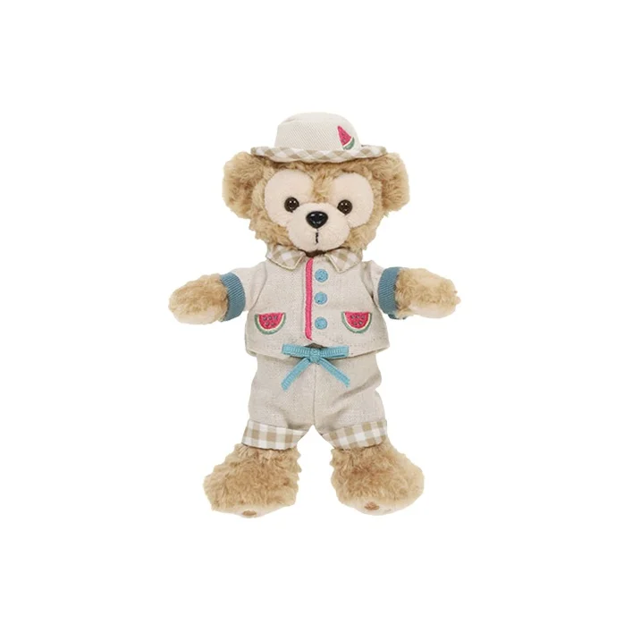 disney-duffy-summer-fruit-limited-watermelon-embroidery-dolls-plush-charm-15cm-height-tokyo-disney
