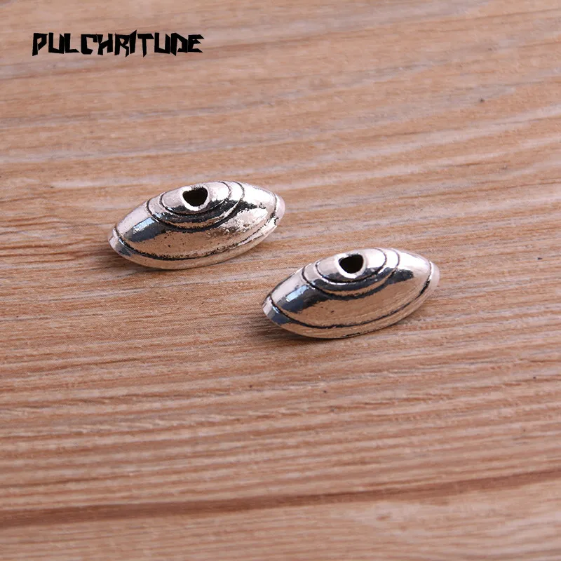 16pcs 8*8*20mm Two Color Receptacle Hollow Oval DIY Spaced Jewelry Accessories Charms For Jewelry Making