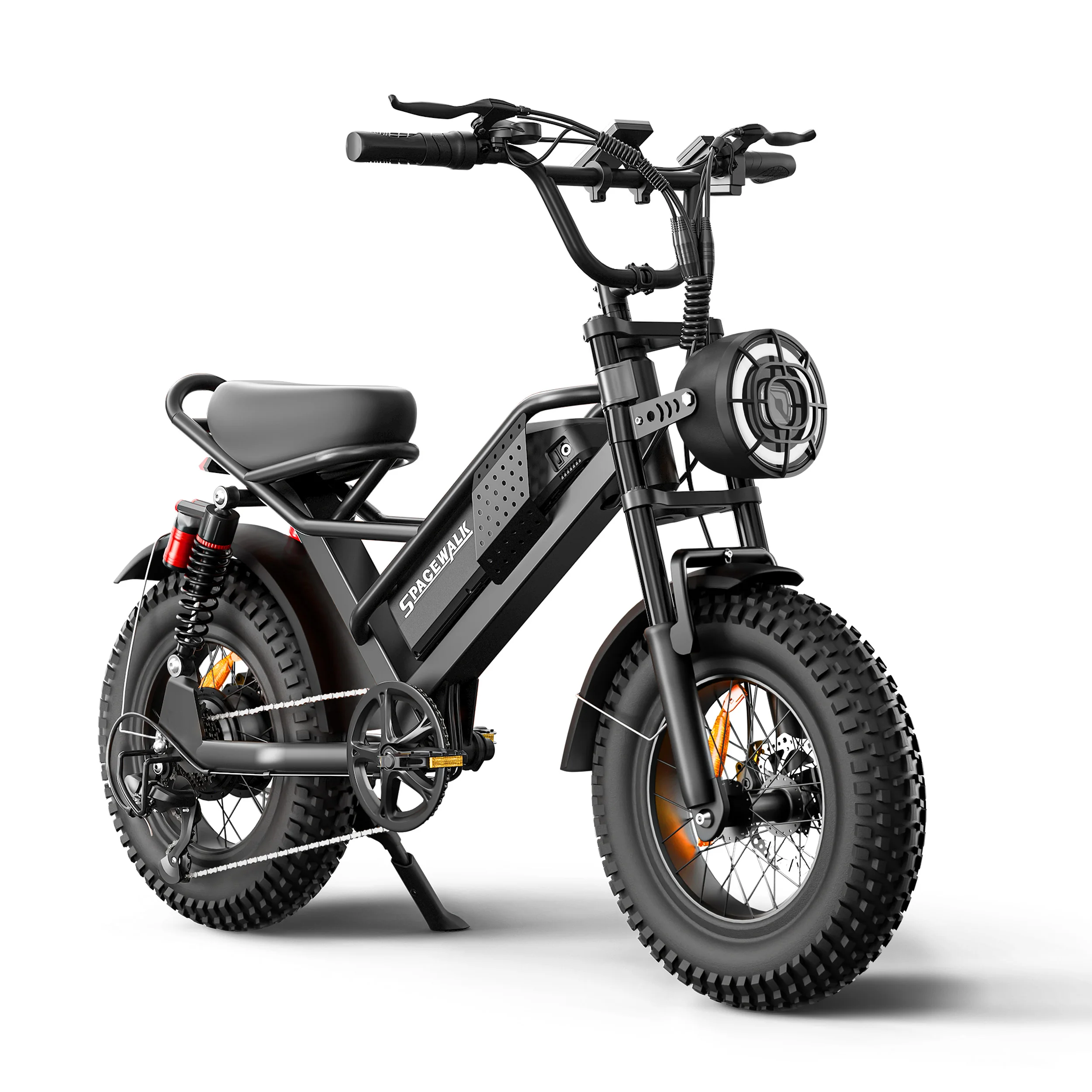 Spacewalk 1500W Fat Tire Electric Bike for Adults, 16' X 4.0' All Terrain Ebike with 720Wh Removable Battery, 70 Miles Range, Dual Suspension, UL2849 Certified Electric Bicycle