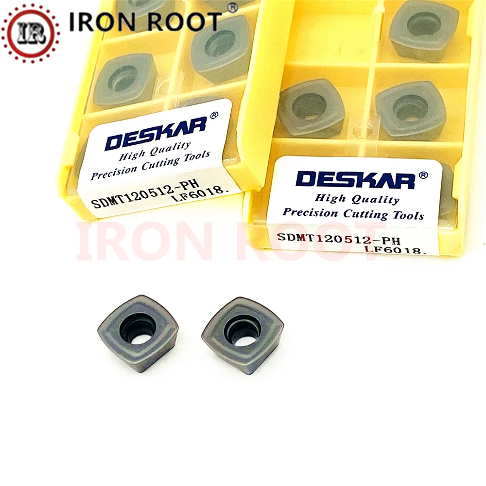 

DESKAR SDMT120512,SDMT150512 -PH LF6018 Indexable Insert Carbide Inserts Lathe Machining Milling Tool Lathe Cutting Inserts