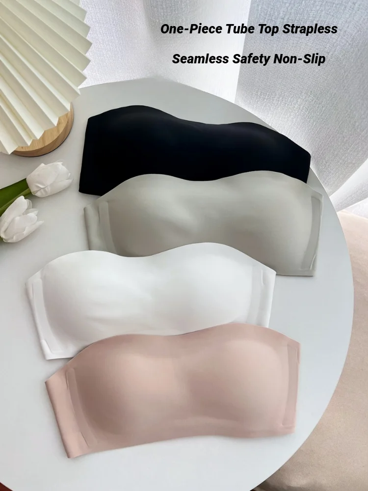 Bras For Women Non-Wire Bra Invisible Cup Padded Brassiere Seamless Underwear Female  Lingerie Women'S Without Straps