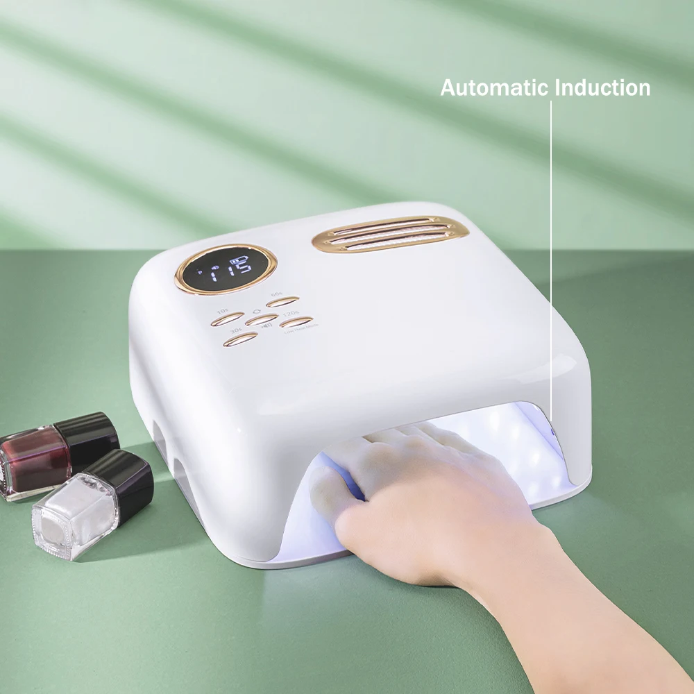 Wireless UV Led Nail Lamp 72W Fast Nail Dryer UV Curing Lamp Cordless Rechargable  Drying Lamp for All Gel Polish Alar