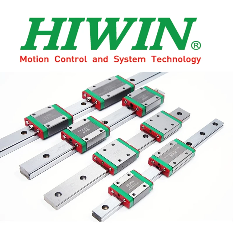Oryginalne prowadnice liniowe HIWIN MGN7 MGN9 MGN12 150 200 210 220 250 300 350 400 450 500 mm z wózkiem MGN7H MGN9H MGN12H