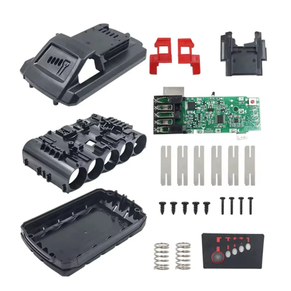 18650/21700*10/15/5 Li-ion Batteries Case BMS Replacement for Mil Waukes Battery 18v Case M 18S Cordless Power Drill Combo Kit