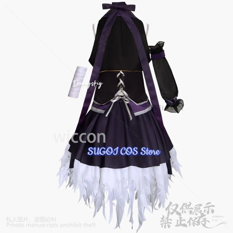 Костюмы виртуального YouTuber с цветком V3, короткое мини-платье для вечеринки, фиолетовая Лолита для девочек и женщин, Хэллоуин, Рождественская вечеринка по индивидуальному заказу