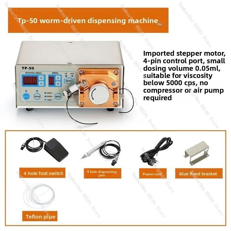 220V/10W Automatic Peristaltic Glue Applicator Water Instant Dry Glue Dispenser MT-410/TP-50 Segmented Digital Display Dispenser