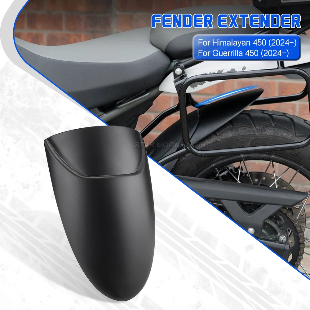 Für Himalayan 450 Guerilla 450 2024 2025 Motorrad Kotflügel Hinten Extender Kotflügel Verlängerung Hugger Protector Spritzschutz Abdeckung