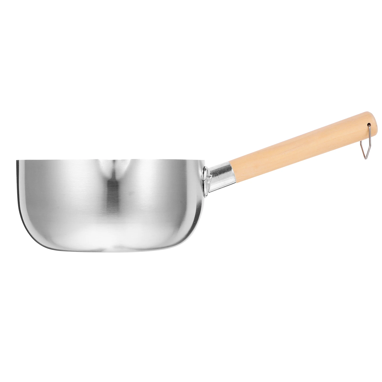 

1pc Snow 18cm Stainless Complementary Food Pot Steel Nonstick Easy Clean Soup Stew Child Food Instant Noodles