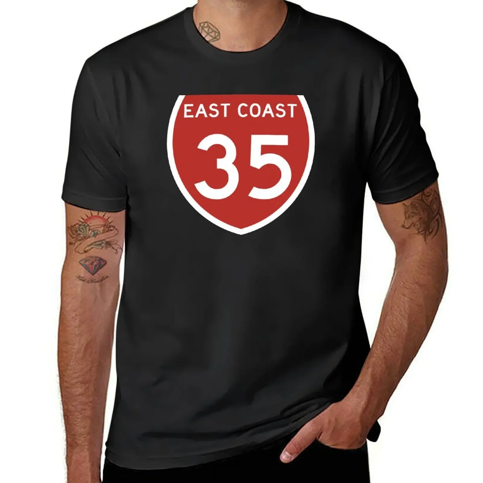 Highway 35, East Coast, New Zealand T-Shirt blacks plus sizes T-shirts for men cotton