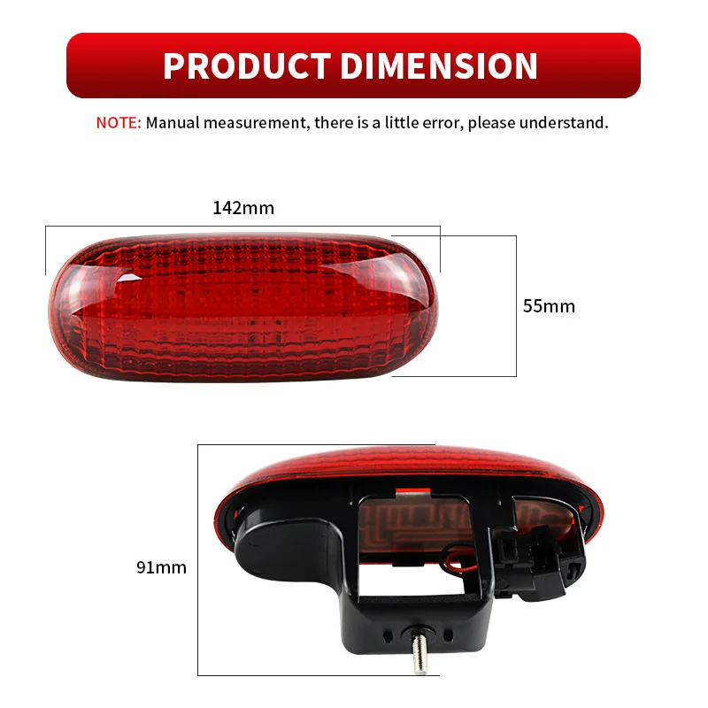 1PC Car Rear High Level 3rd Brake Stop Lamp For Renault Trafic Master II Nissan Interstar X70 Primastar X83 Peugeot Citroen Fiat
