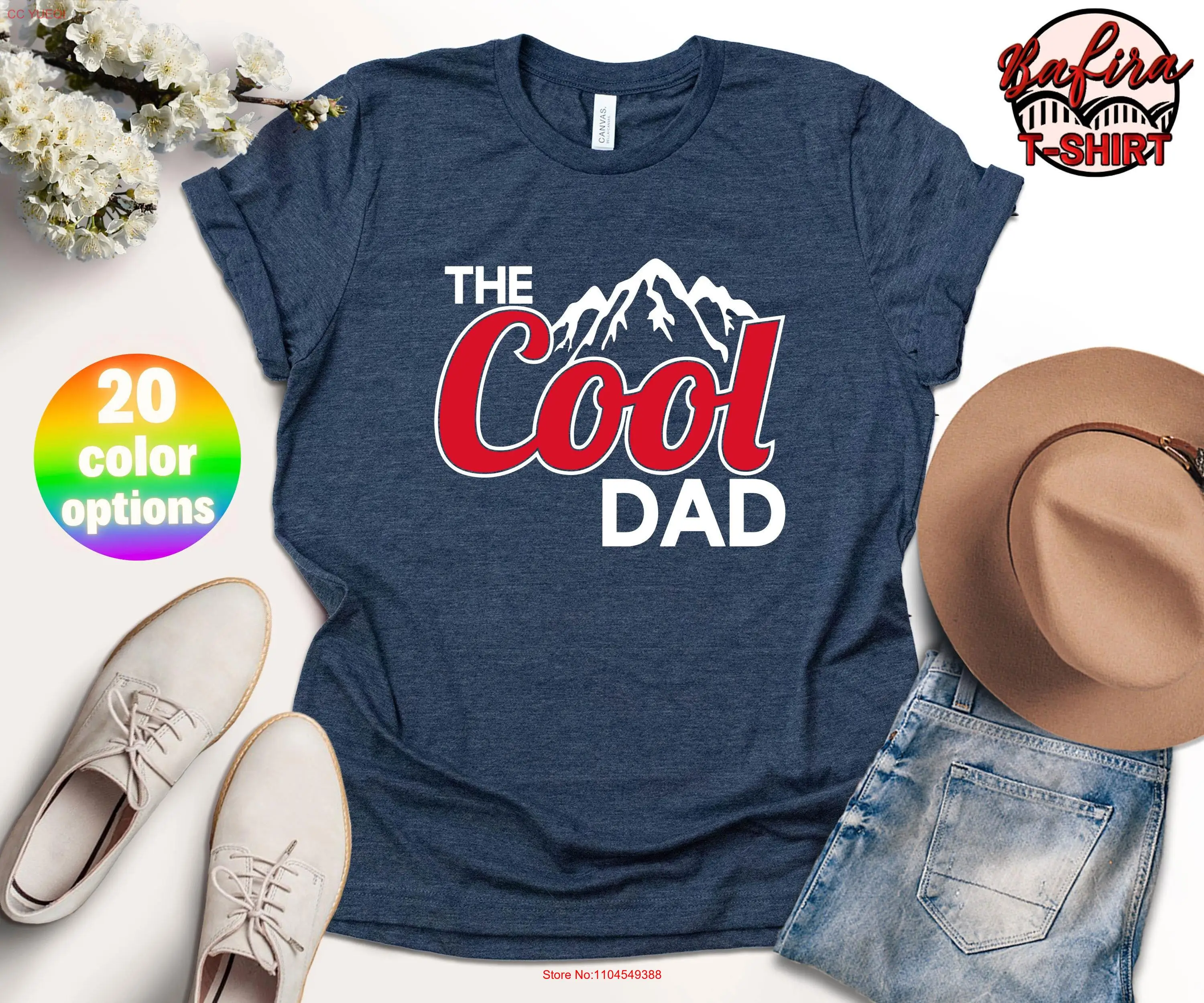 The Cool Dad T Shirt Legend Best Ever Fathers Day SweaT For Father long or short sleeves