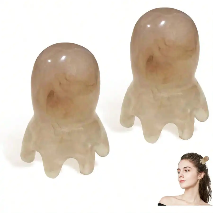 

NEW 2Pcs Head Massage Tools Scalp Massager Acupressure Massager For Deep Relaxation(4799)