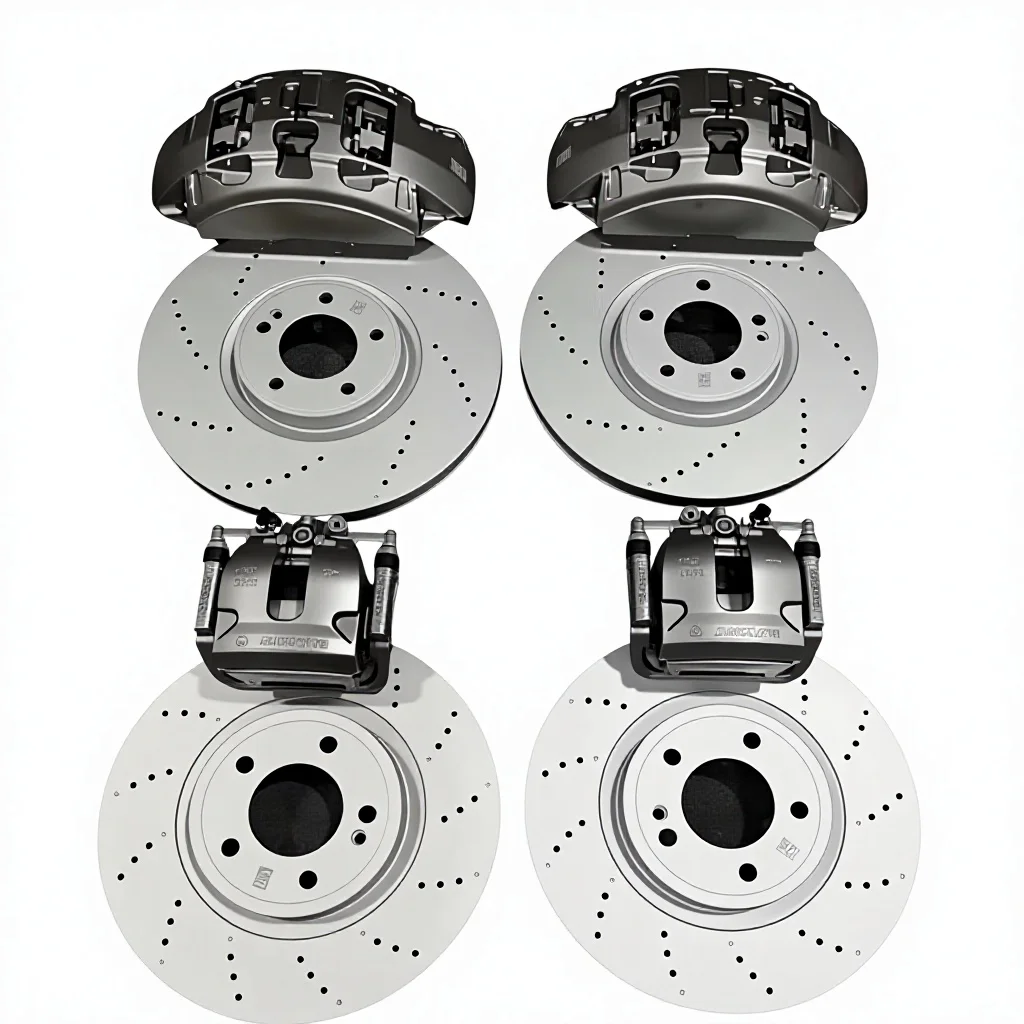 Custom G63 Aluminium Front Six Rear One Brake Calipers Kit for Original Installation Mercedes- G350 G400 G500 G550 GLE GLS W