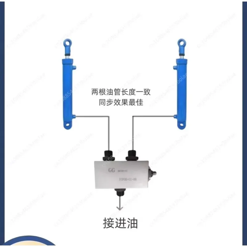 Hydraulic Synchronous Valve Diversion Collector Valve Two Oil Cylinders with The Same Lift and Drop Balance Valve