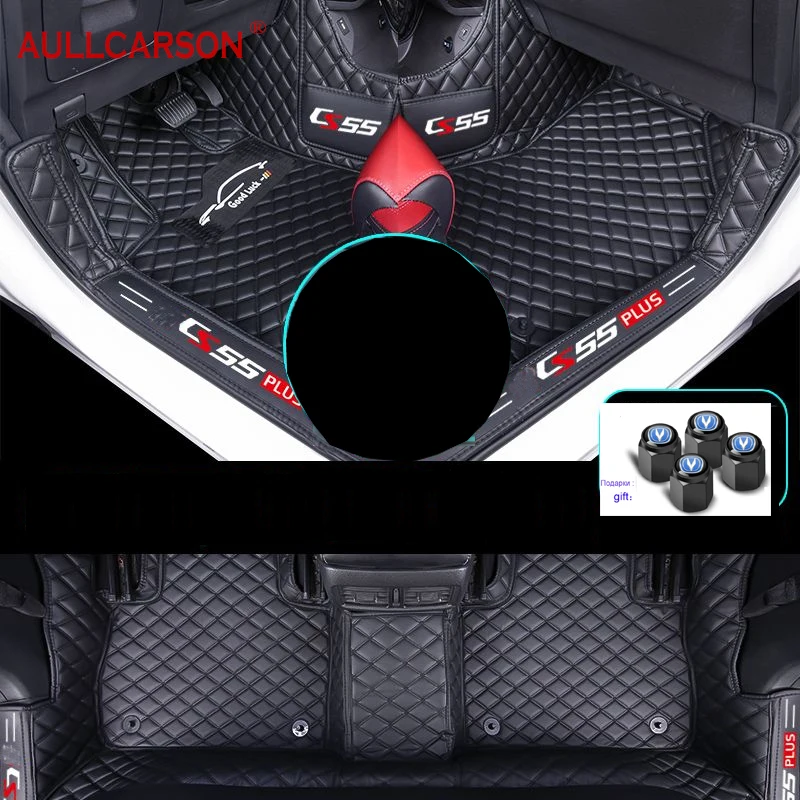 

For Changan CS55 Plus 2023 2024 Car Floor Mats Single Double Layer Wire Custom Foot Pads Salon Carpet Cover Interior Accessories