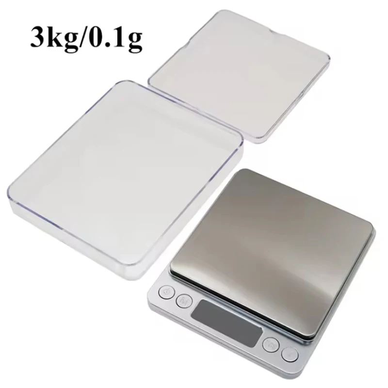 Portable weighing 3Kg/500G digital scale Precision scale Jewelry weighing food after diet balance measurement LCD electronics