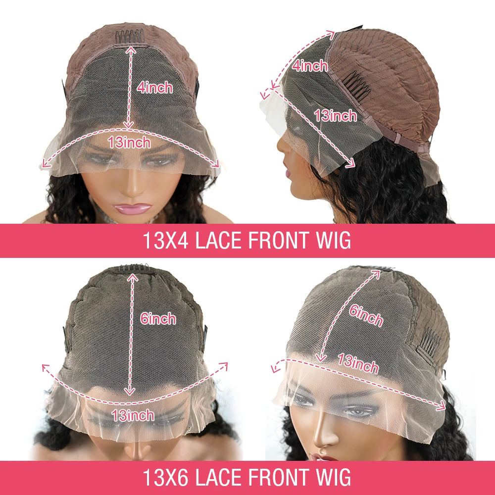 HD Lace 13x6 Frontal Wig 100% Human Hair Straight 13x4 Lace Front Human Hair Wigs 250% Full Human Hair Lace Wigs 30 40 Inch image 6