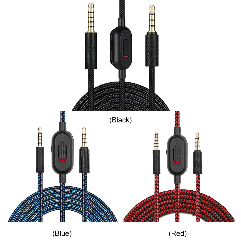 2 متر Aux الحبل سماعة كابل استبدال لعبة سماعة الصوت كابل استبدال ل Logitech G PRO/GPRO X/G233/G433 سماعة الألعاب
