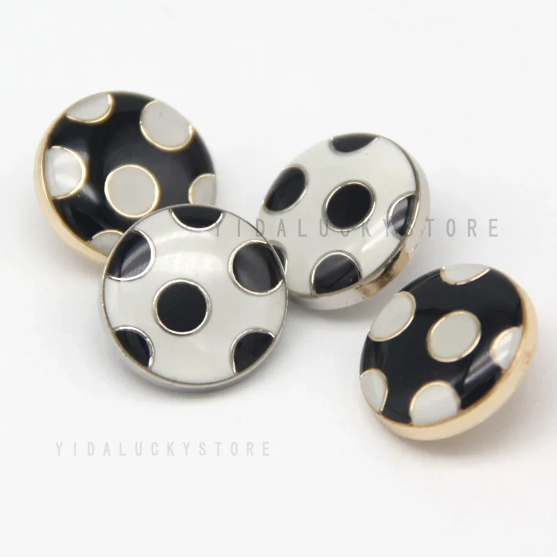 HENGC Cute Round Spot Circle Women Coat Metal Buttons For Clothing Blouse Handmade Decorative DIY Sewing Accessories Wholesale