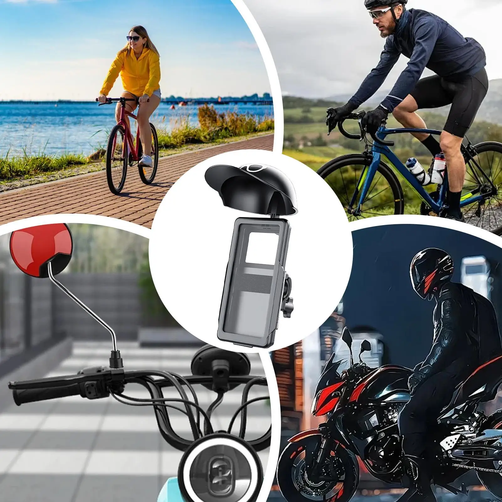 

Motorcycle Phone Stand Sun Hat Bracket For Cycling Cell Phone Mount Stand For Women Men Riding Motorcycles Bicycles Scooters