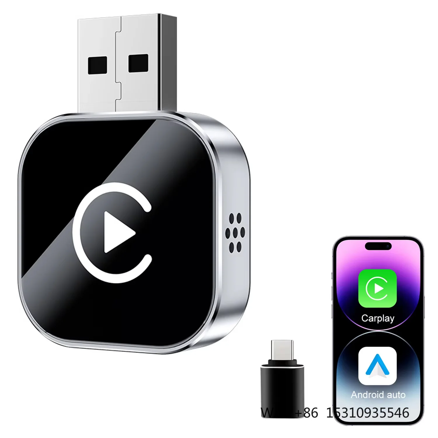 2025 New 2in 1 Wireless Carplay Android Auto Plug Play USB Car Dongle Bluetooth WiFi for Wired CarPlay/Andriod Auto Car