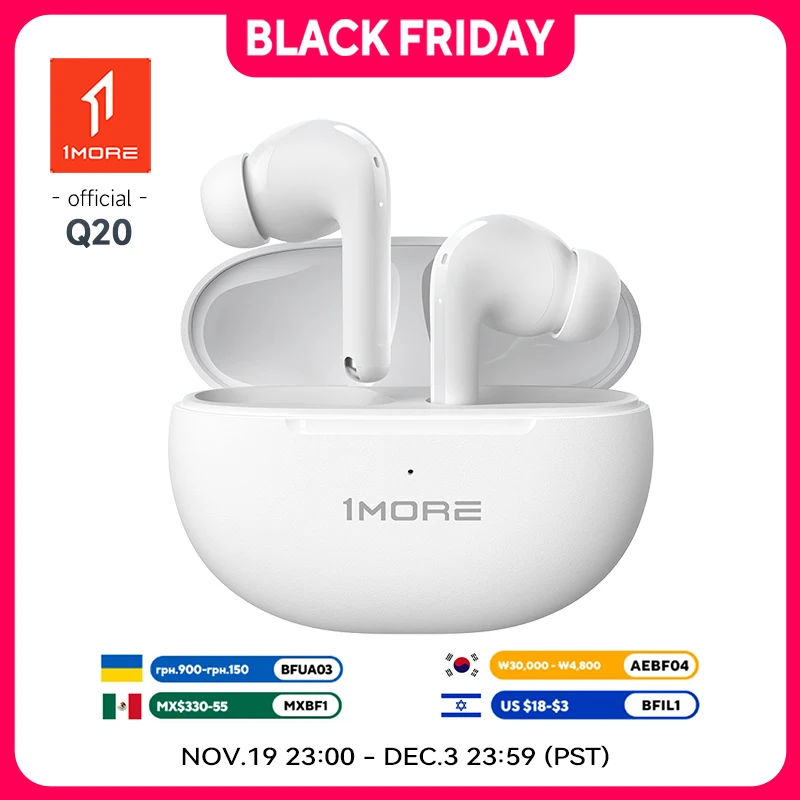 1MORE Q20 Wireless Earbuds TWS Bluetooth flash-sale Headset headphones penetration electronics