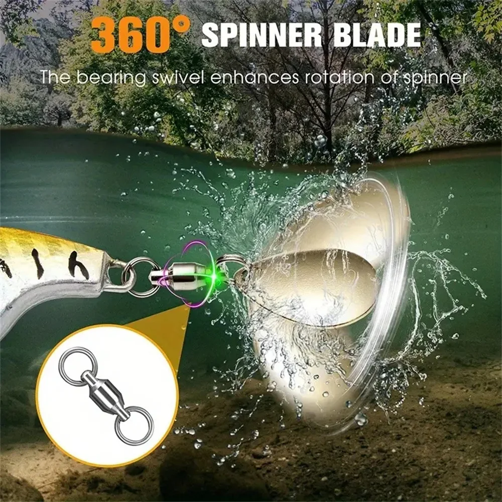 New 5 pack lure spinning glitter vibrating small whirlwind VIB box metal sea fishing freshwater false bait