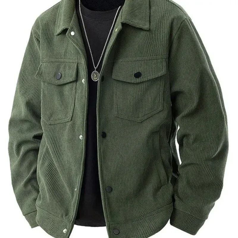 Men Lapel Jacket Casual Trendy Versatile Outerwear