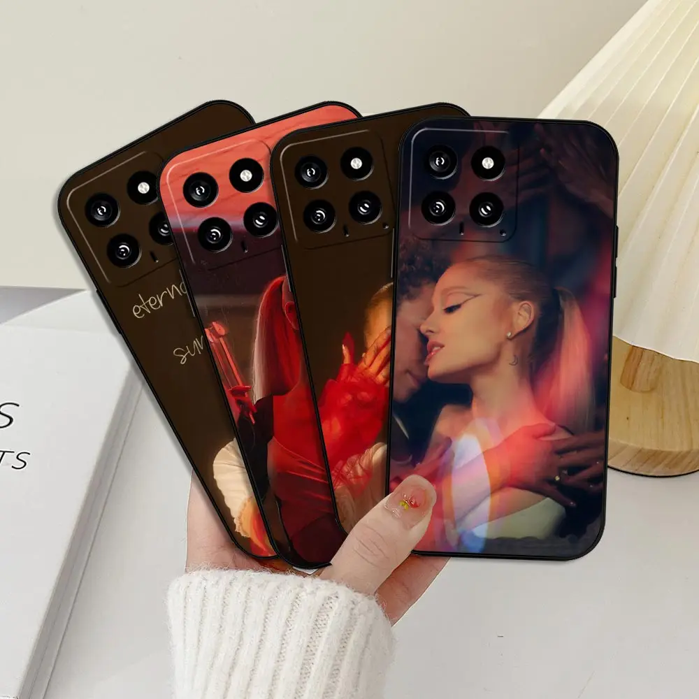 Singer A-Ariana G-Grande Yes And Case For Xiaomi 14 12 12T 11 11T 10 10T CC9 9SE 9 POCO F5 F4 X5 X4 M6 M5 M4 PRO 5G Black Cover