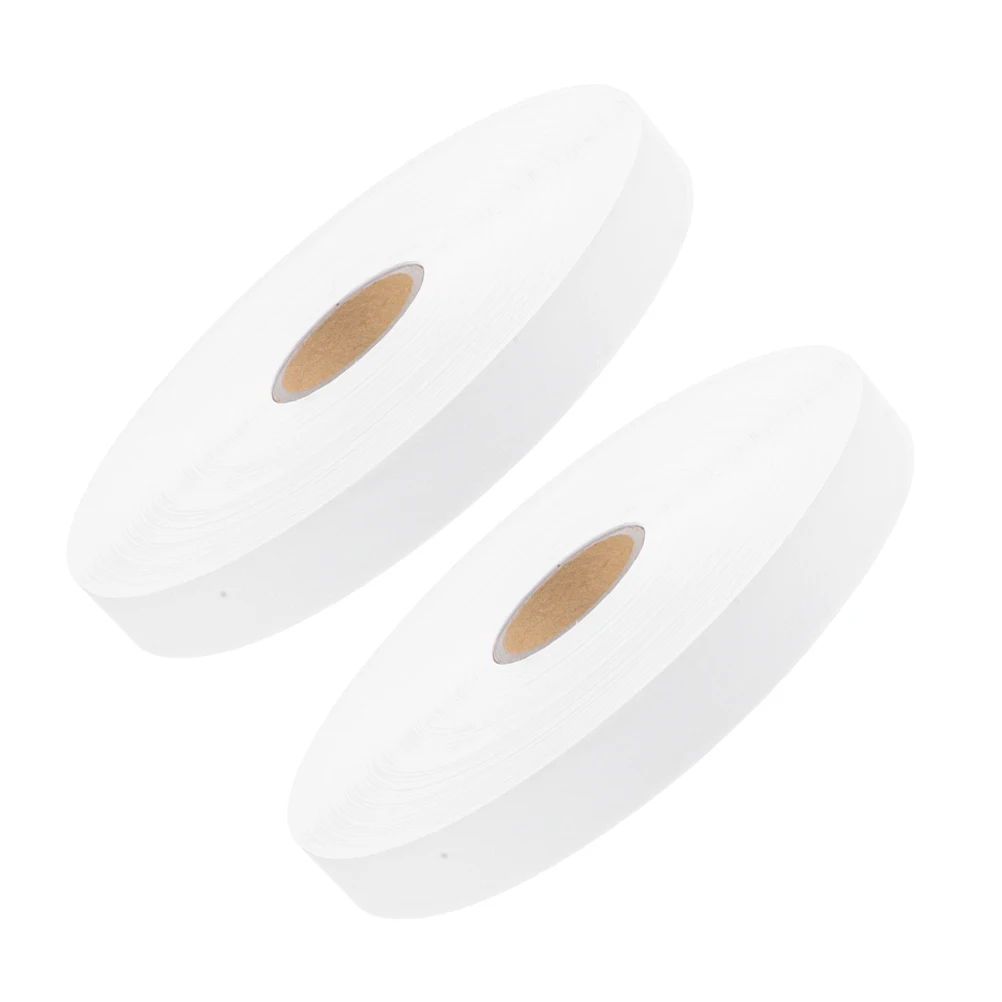 

2 Rolls Nylon Washing Label Belt for Clothes Tags DIY Printing Size Mark Custom Blank Garment Tags Foldable Labels Kids