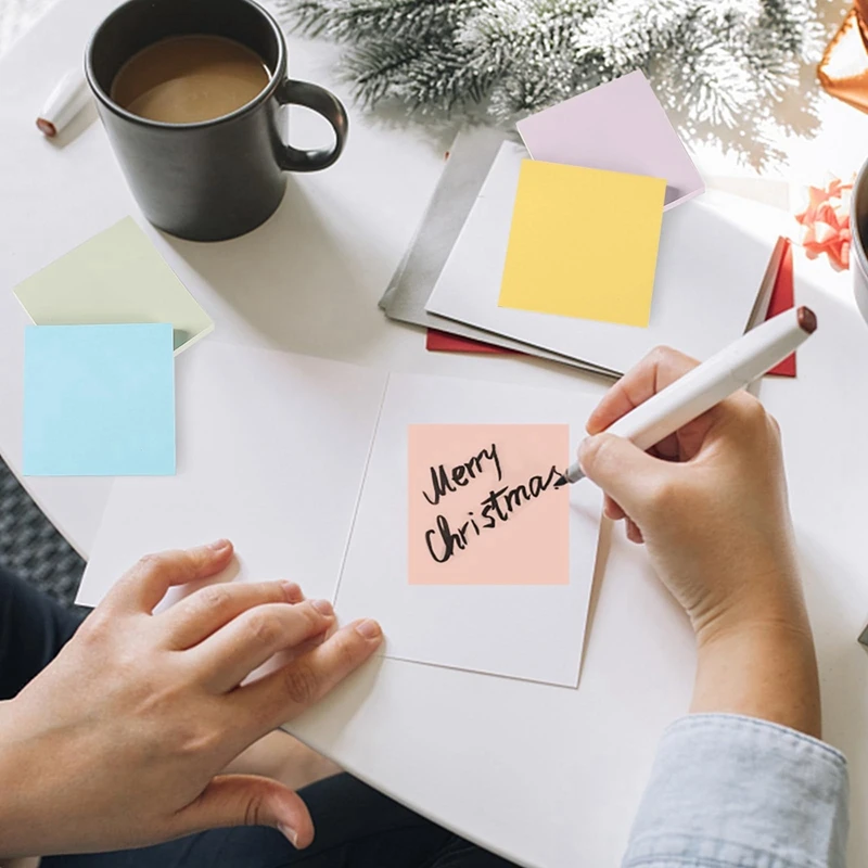 12 PCS Super Sticky Notes Superior Stickiness 3X3 Inches Eco-Friendly, Portable, Perfect