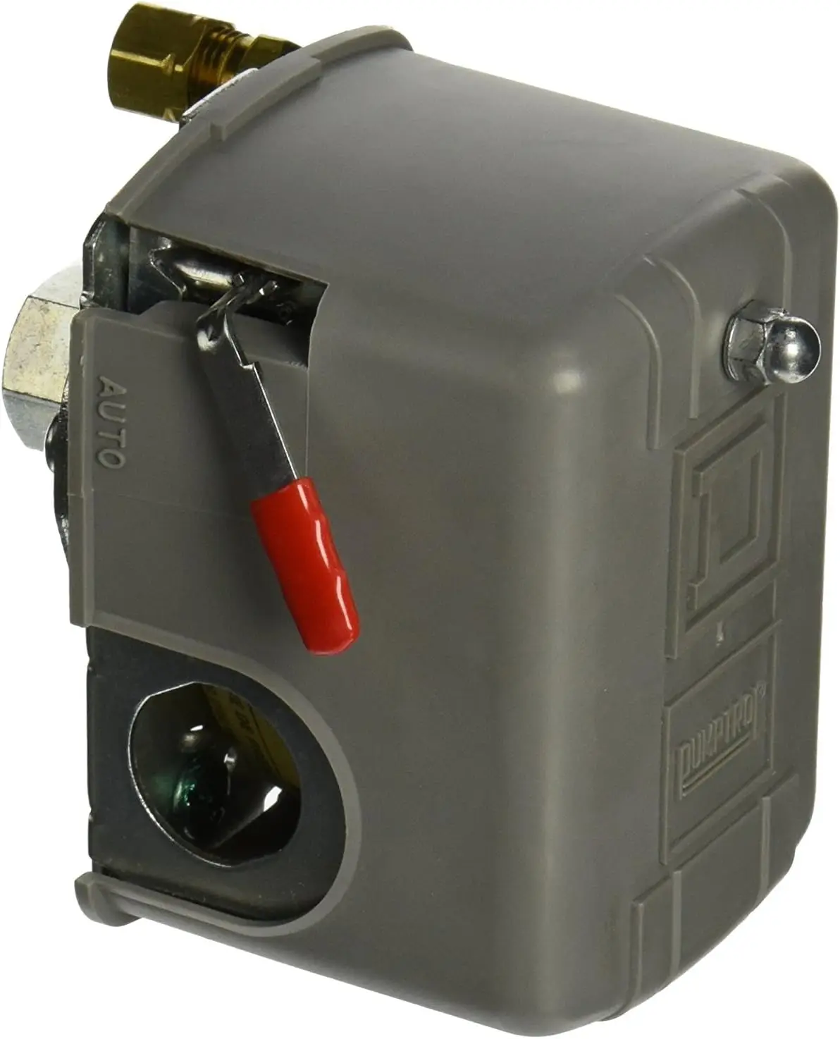 

Compressed Air Compressor Pressure Switch with Unloader & On/Off Lever, 95-125 PSI