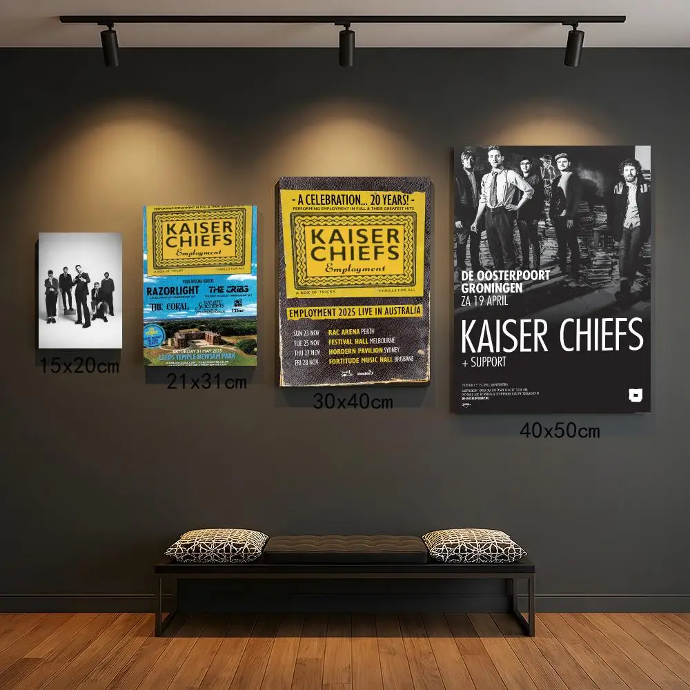 band K-Kaiser Chiefs-S Painting Calligraphy Boho Botanical Decor for Living Room  Elegant Home Style