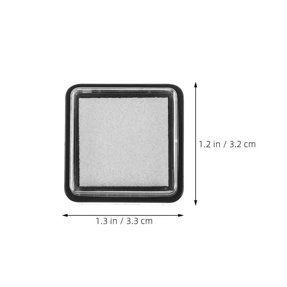 16Pcs Small Blank Ink Pads 3x3cm Dry Stamp Pad for Crafting Painting Embossing Portable Reusable Inkpad Ideal for Home School