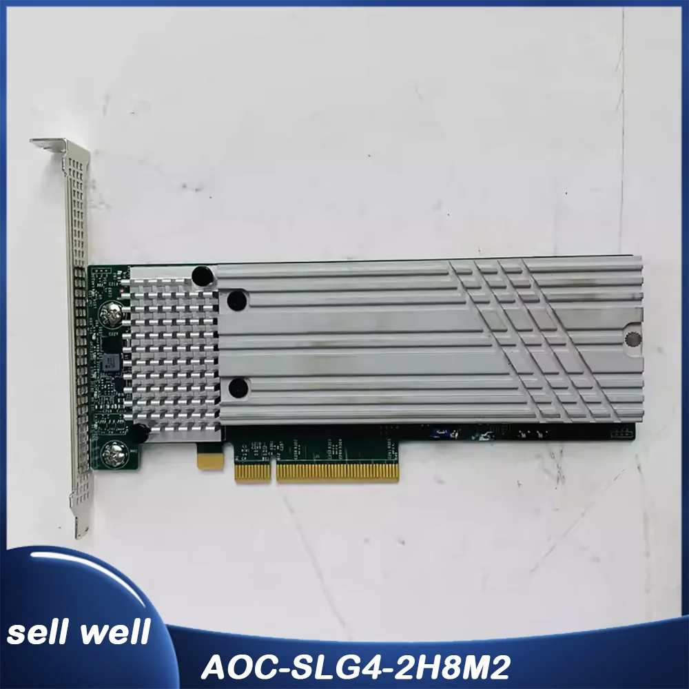 PCIe 4.0x8 NVMe M.2 array Card RAID 0/1 AOC-SLG4-2H8M2